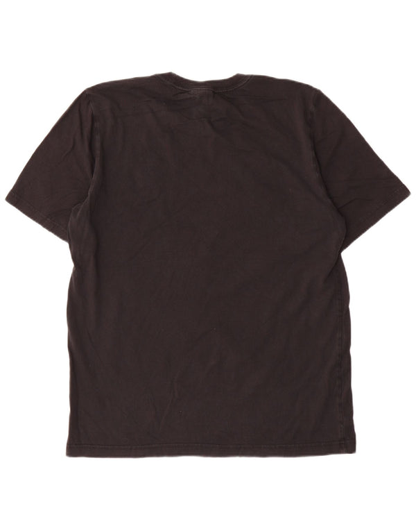 T-shirt da uomo Adidas Top media in cotone nero