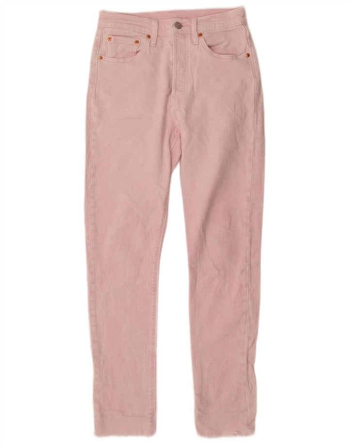Jeans dritti Levi's 501 da donna W25 L30 cotone rosa