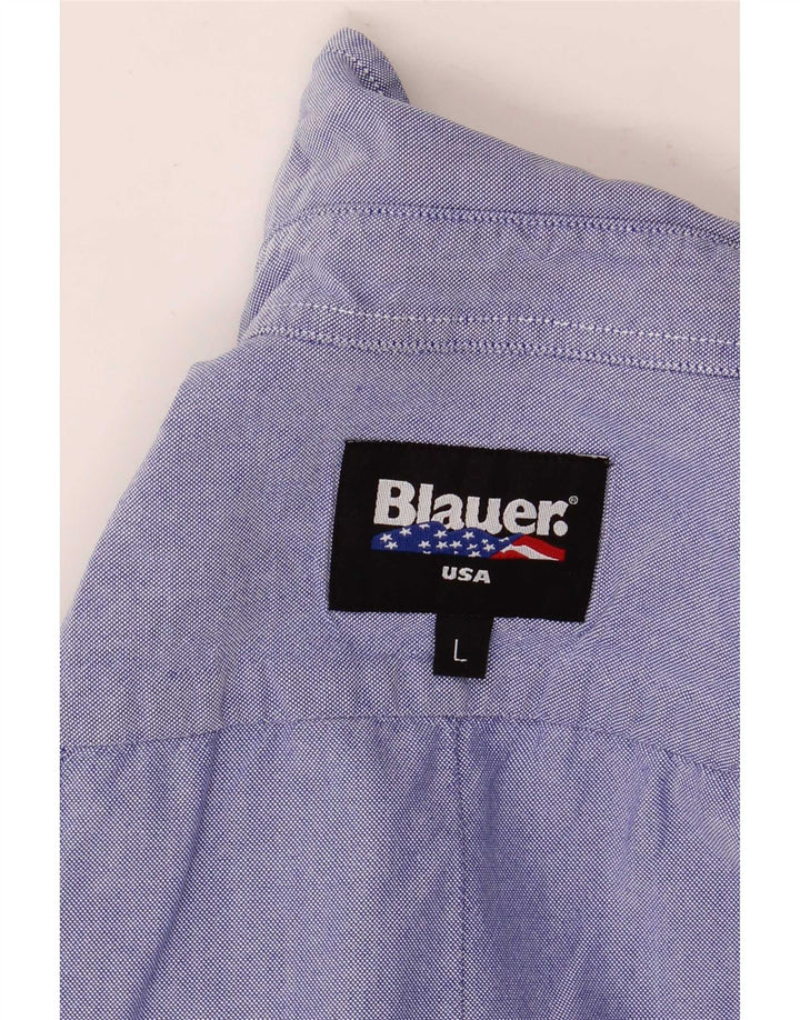 Camicia militare grafica da donna Blauer UK 16 grande blu