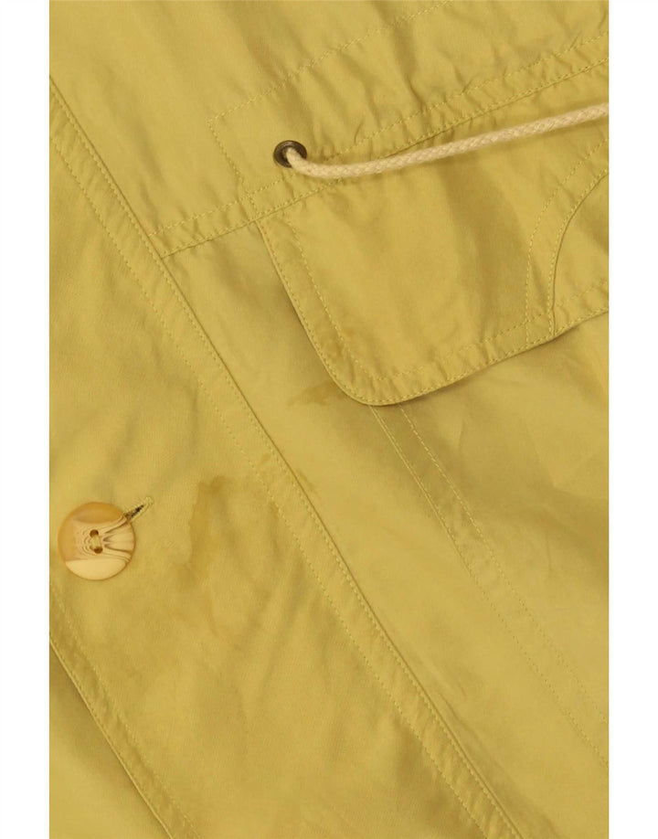 Giacca utilitaria vintage da uomo UK 44 2XL seta gialla