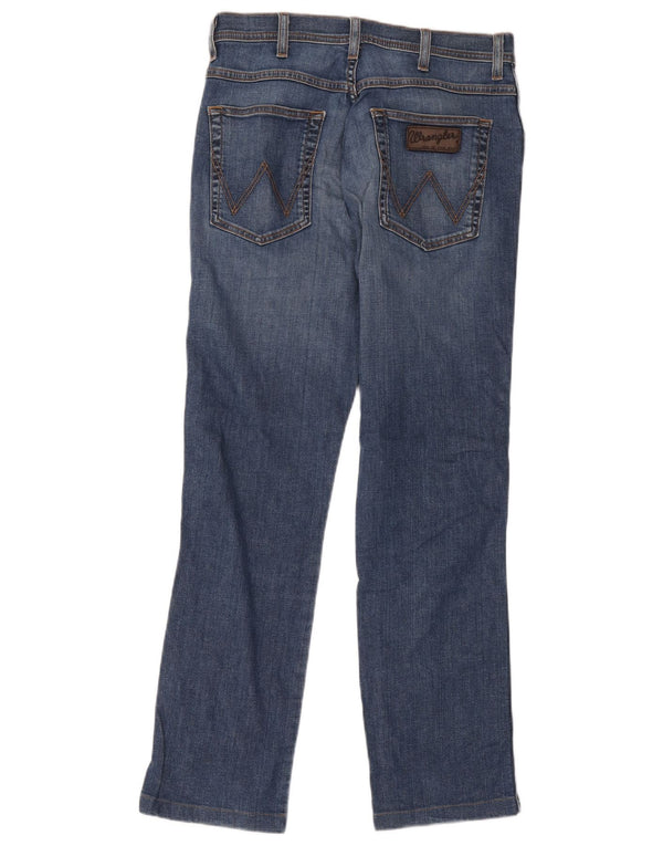 Jeans dritti elasticizzati Arizona da uomo Wrangler W33 L34 cotone blu
