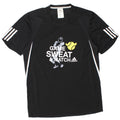 T-shirt grafica Adidas Clima 365 da uomo, media, in poliestere nero