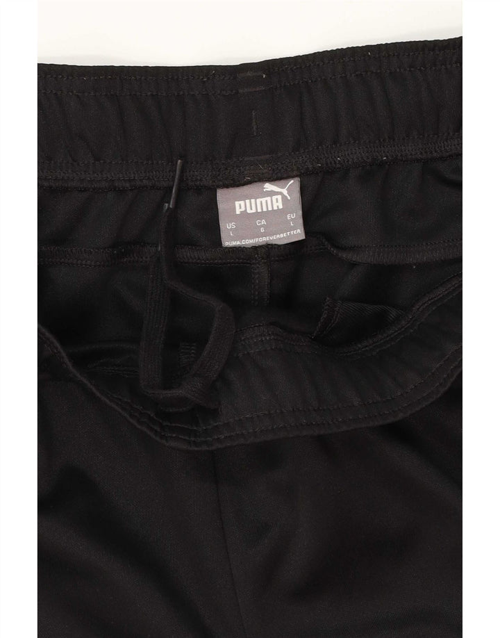 Pantaloni da tuta da uomo Puma Large neri in poliestere