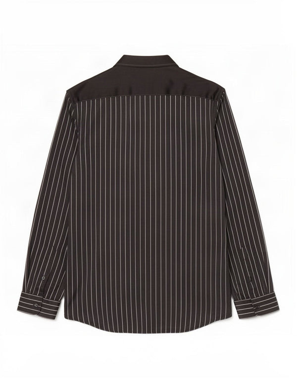 Camicia Zara da uomo vestibilità regolare piccola in viscosa a righe nere