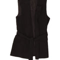 Gilet lungo da donna Zara UK 8 piccolo poliestere nero