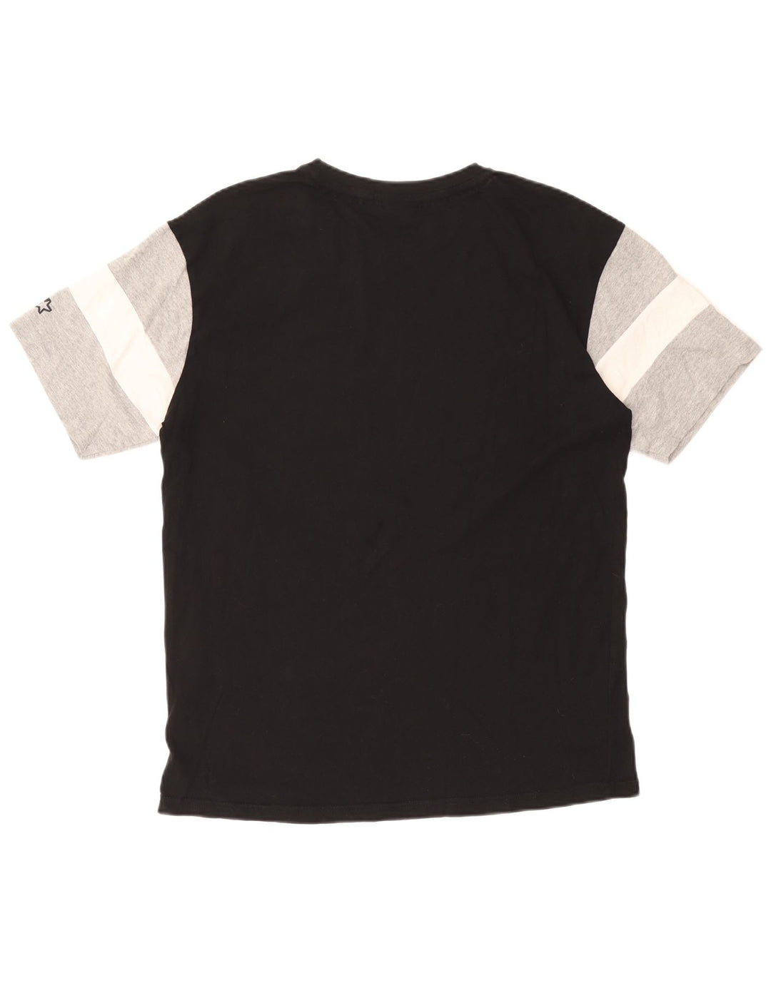 T-shirt grafica da uomo STARTER Top Small in cotone color block nero