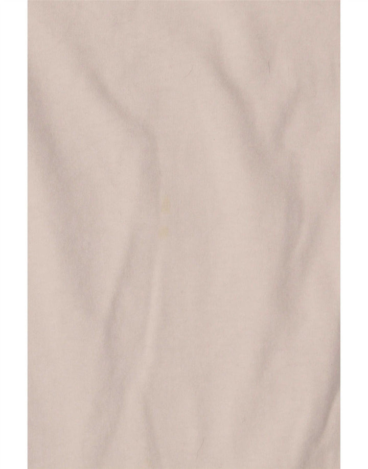 Marlboro Classics Top grafico da uomo a maniche lunghe XL in cotone bianco