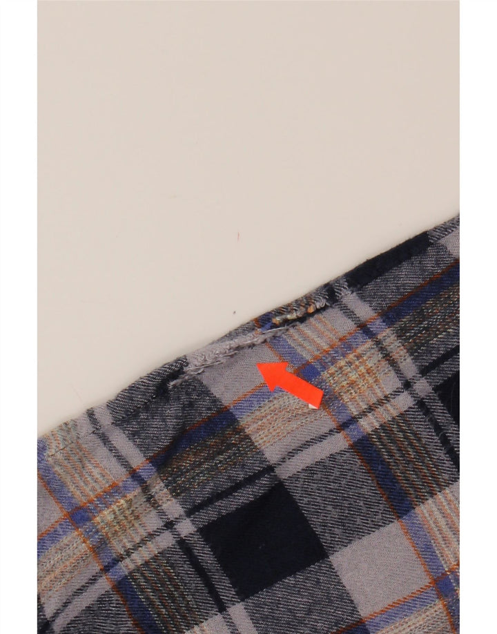 COLUMBIA Mens Flannel Shirt Small Grey Check Rayon Vintage Columbia and Second-Hand Columbia from Messina Hembry 