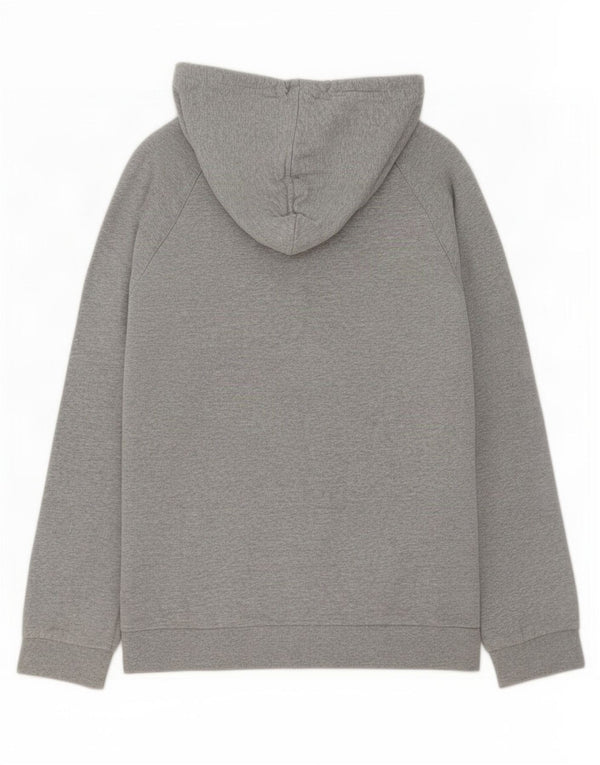 Felpa con cappuccio da uomo Adidas Small in cotone grigio
