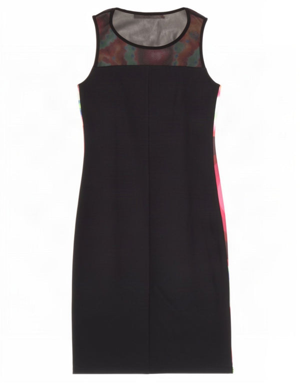 Desigual Abito tubino senza maniche da donna UK 12 Medio multicolore floreale