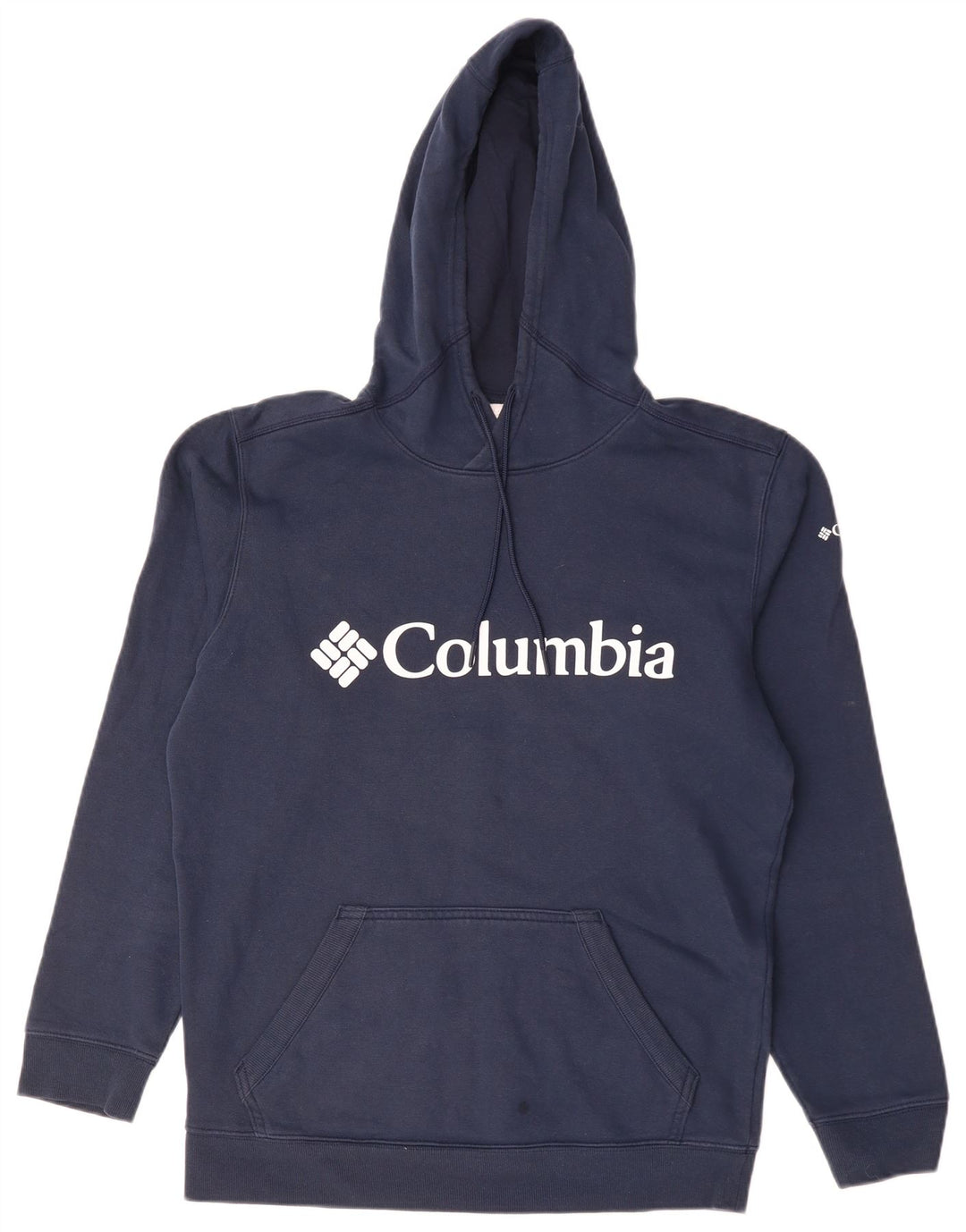 Maglione con cappuccio grafico da uomo COLUMBIA cotone medio blu navy