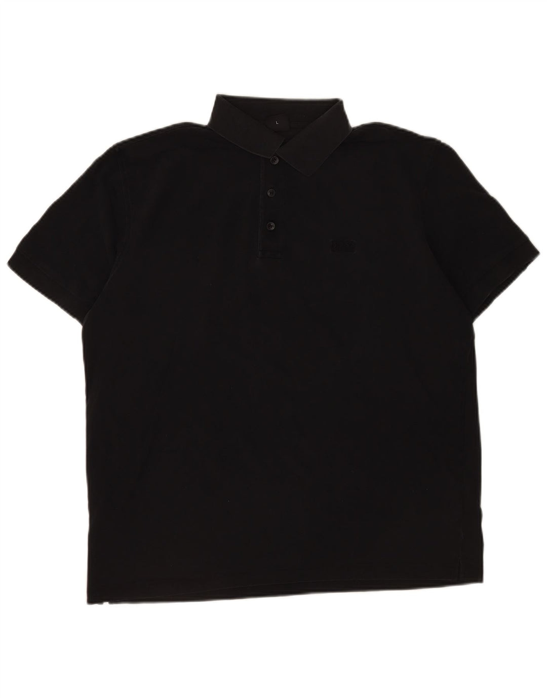 Polo da uomo Hugo Boss grande in cotone nero