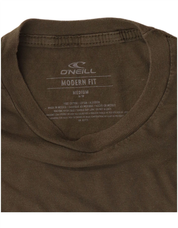 T-shirt grafica da uomo Modern Fit O'Neill in cotone verde medio