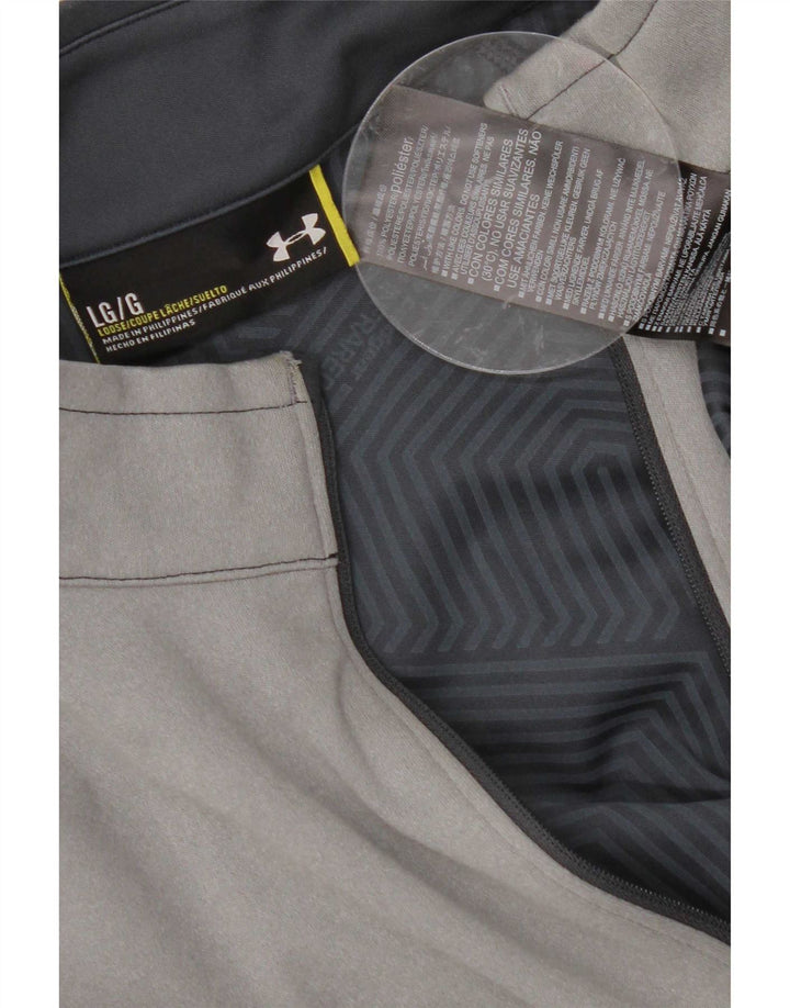 Under Armour - Tuta da uomo con grafica pullover, top grande, colore grigio