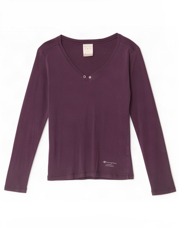 Maglia a maniche lunghe Champion Heritage Classics da donna UK 8 Small Viola