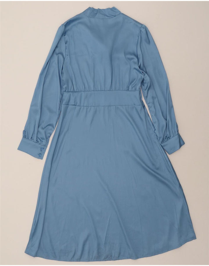 SHEIN Womens Long Sleeve Maxi Dress UK 14 Large Blue Polyester Vintage Shein and Second-Hand Shein from Messina Hembry 