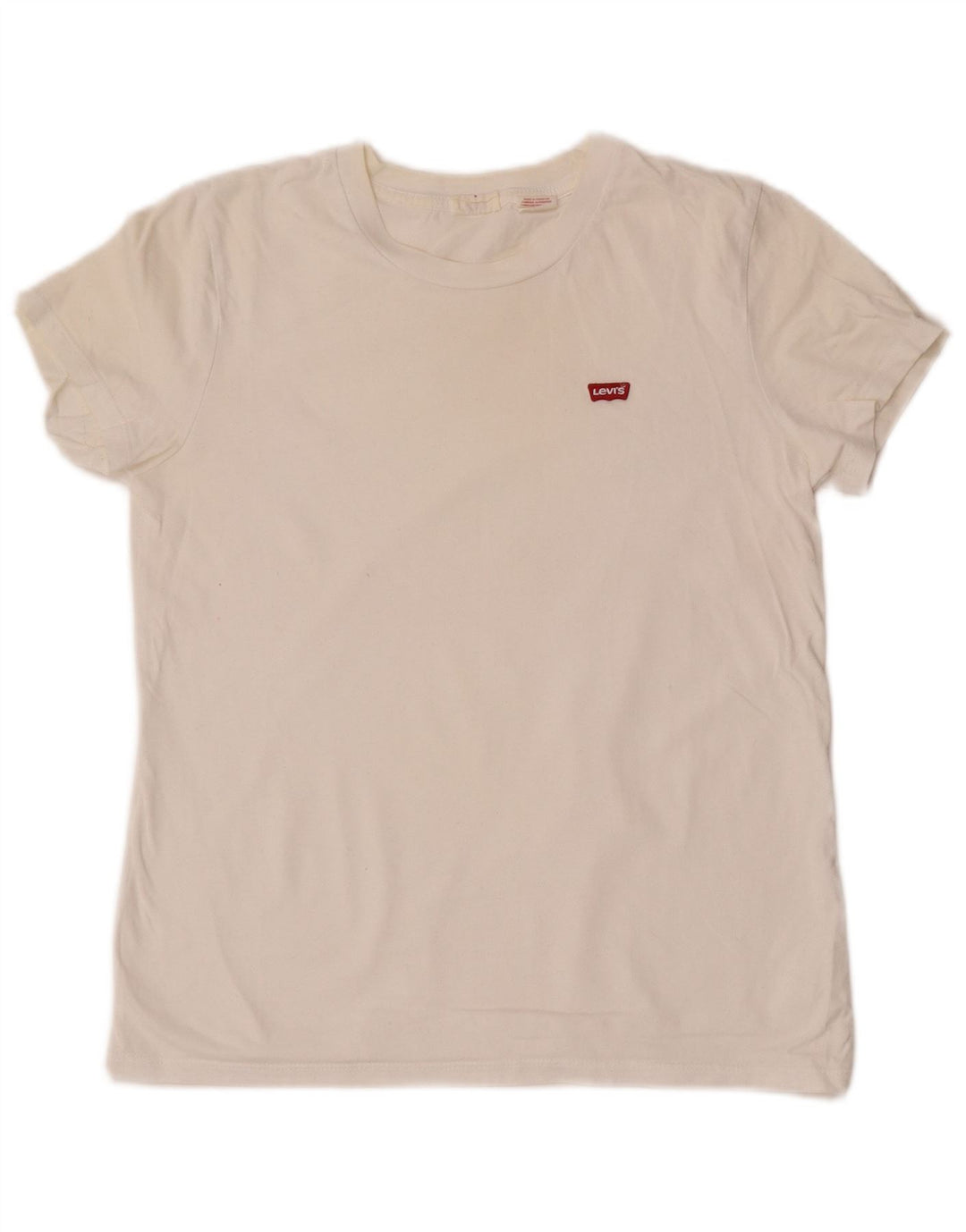 T-shirt grafica da donna Levi's Top UK 10 piccola bianca