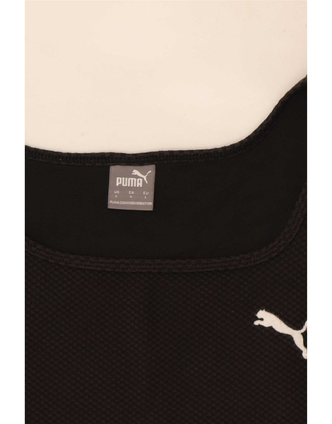 Canotta corta da donna Puma UK 14 grande nera