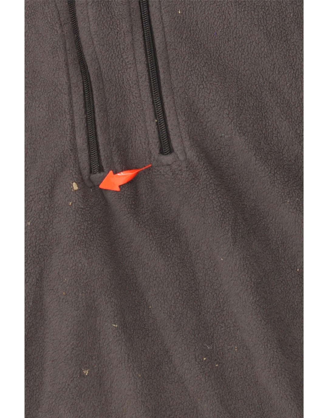 MOUNTAIN WAREHOUSE Mens Zip Neck Fleece Jumper XL Grey Colourblock