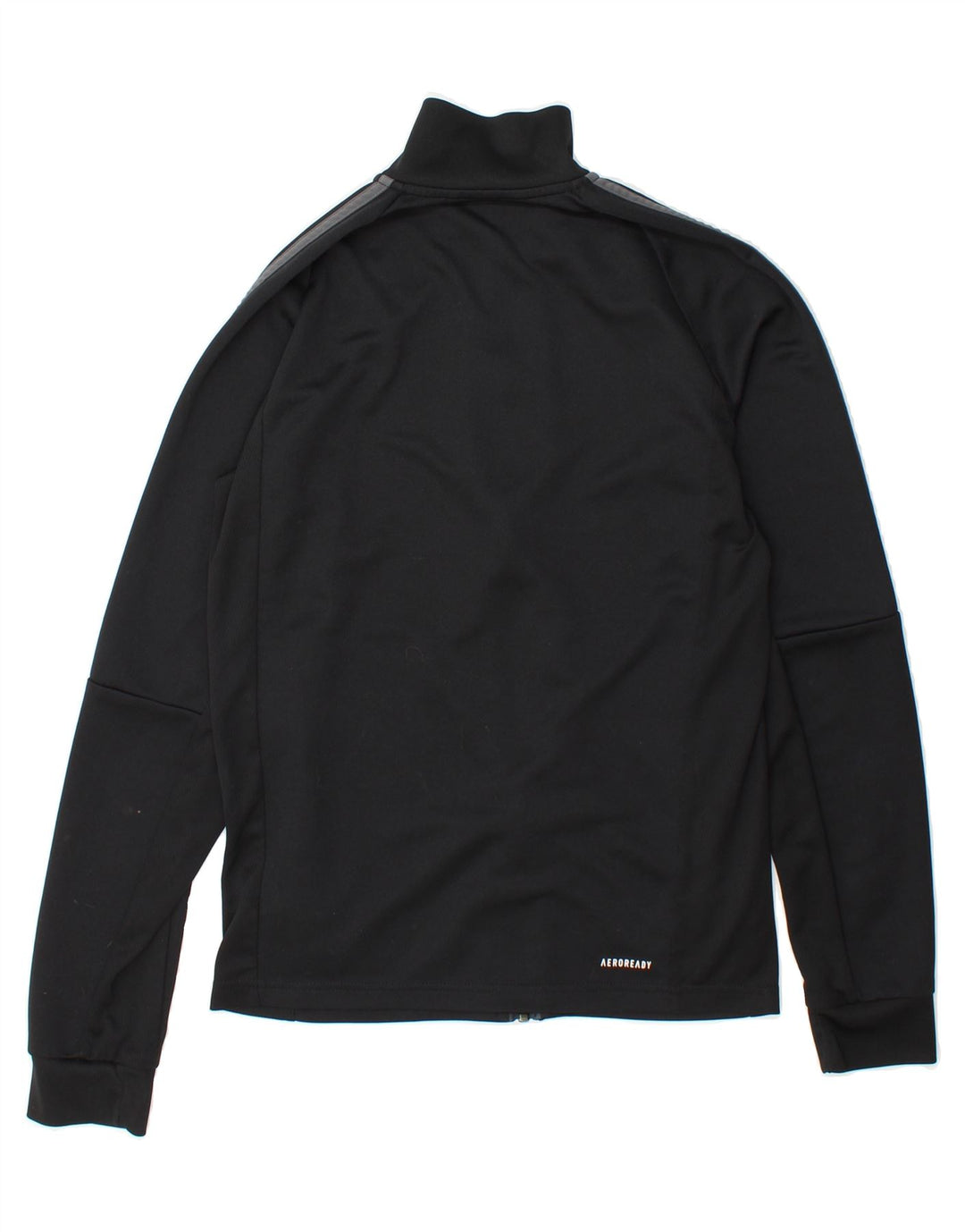 ADIDAS Boys Aeroready Tracksuit Top Jacket 13-14 Years Black Polyester Vintage Adidas and Second-Hand Adidas from Messina Hembry 