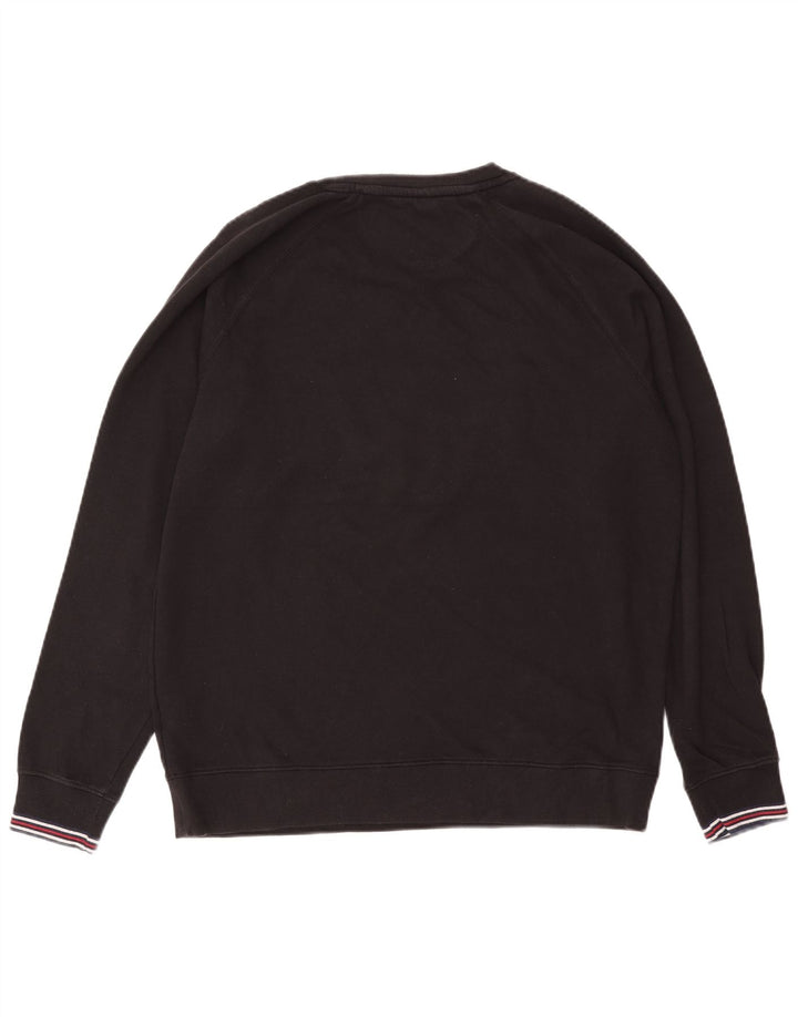 Felpa grafica da uomo Fila Maglione grande cotone nero