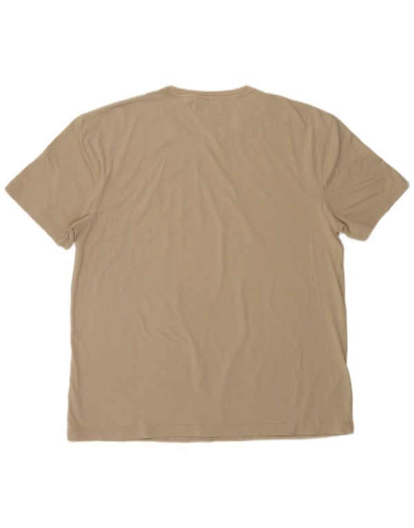 Tommy Hilfiger T-shirt da Uomo Slim Fit Top 2XL Cotone Beige