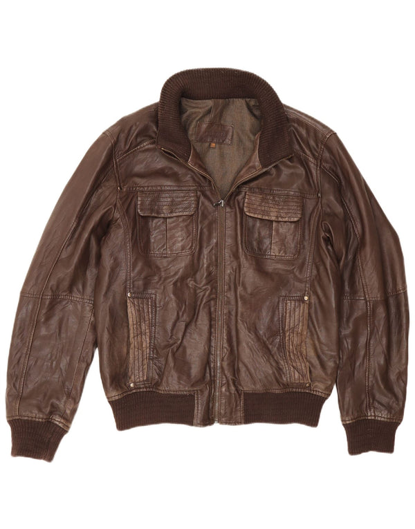 Giacca In Pelle Uomo Conbipel IT 50 Large Marrone