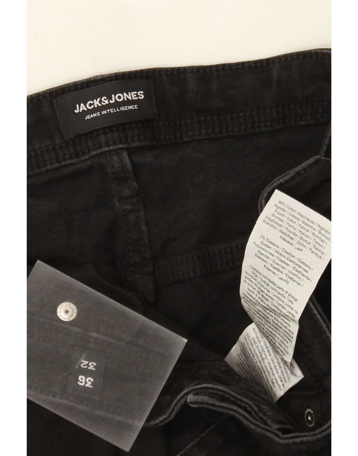 Jeans slim da uomo Jack & Jones W36 L32 cotone nero
