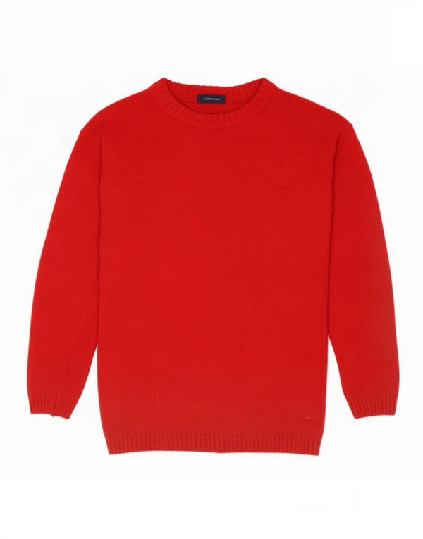 Maglione maglione con scollo a barca per ragazzi Burberry 13-14 anni Rosso