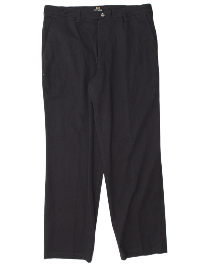 Pantaloni chino dritti da uomo LEE W34 L30 in cotone blu navy