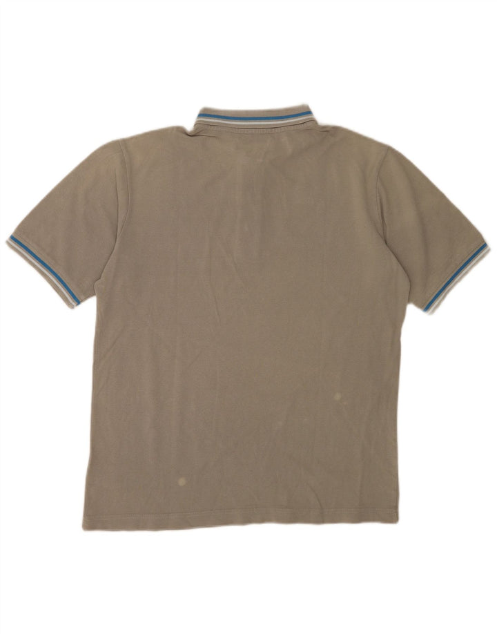 Polo Kappa da uomo di colore grigio medio