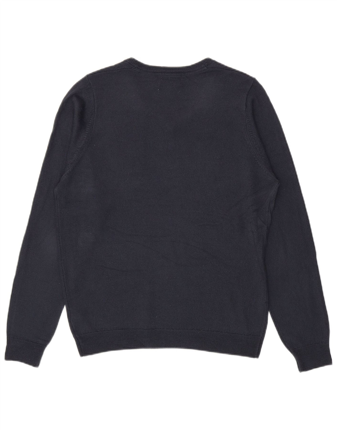 Maglione da uomo con scollo a V Marks & Spencer medio blu navy in acrilico