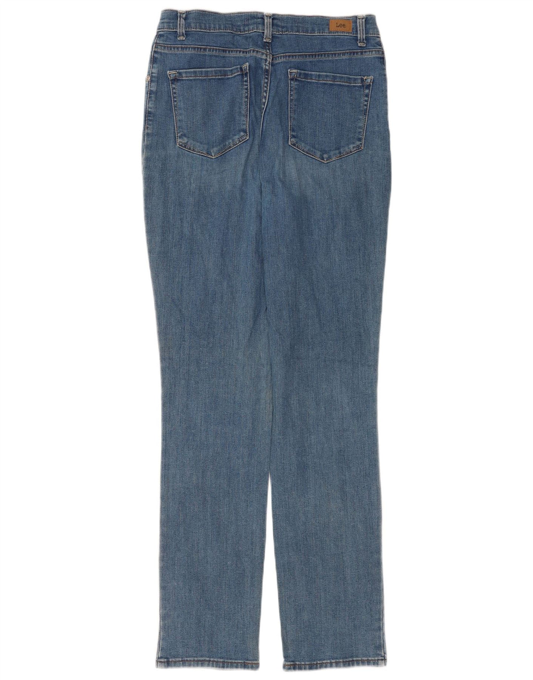 Jeans dritti Lee da donna vestibilità classica US 8 medio W28 L32 cotone blu