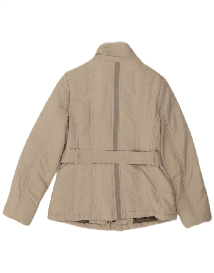 Giacca imbottita da donna Zara UK 12 Cotone beige medio