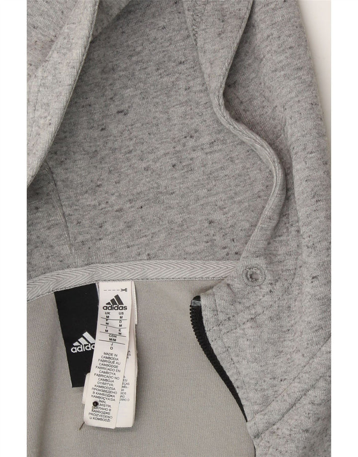 ADIDAS Mens Sweatshirt Jumper Medium Grey Flecked Cotton Vintage Adidas and Second-Hand Adidas from Messina Hembry 