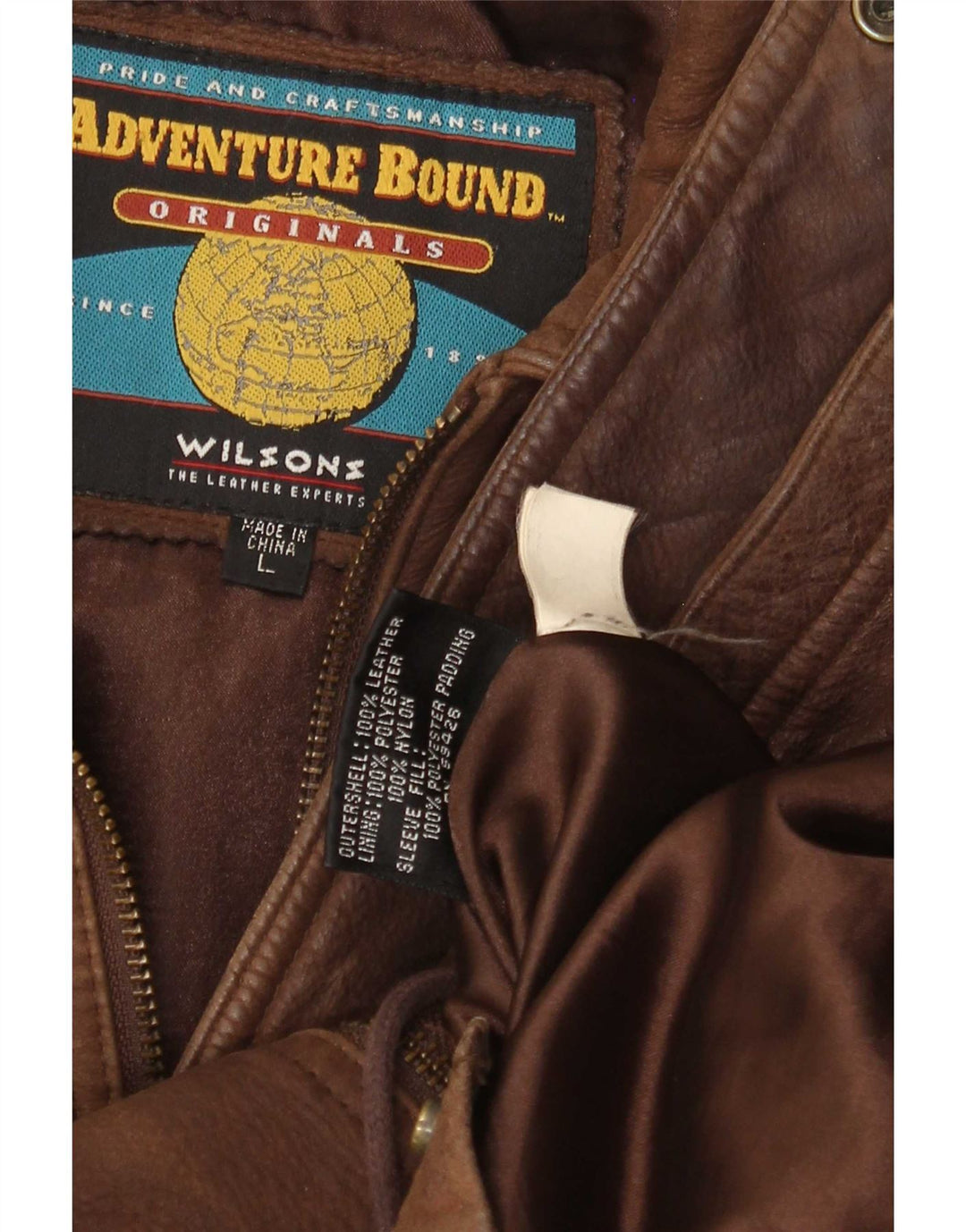 Cappotto in pelle da uomo Wilsons UK 40 grande marrone