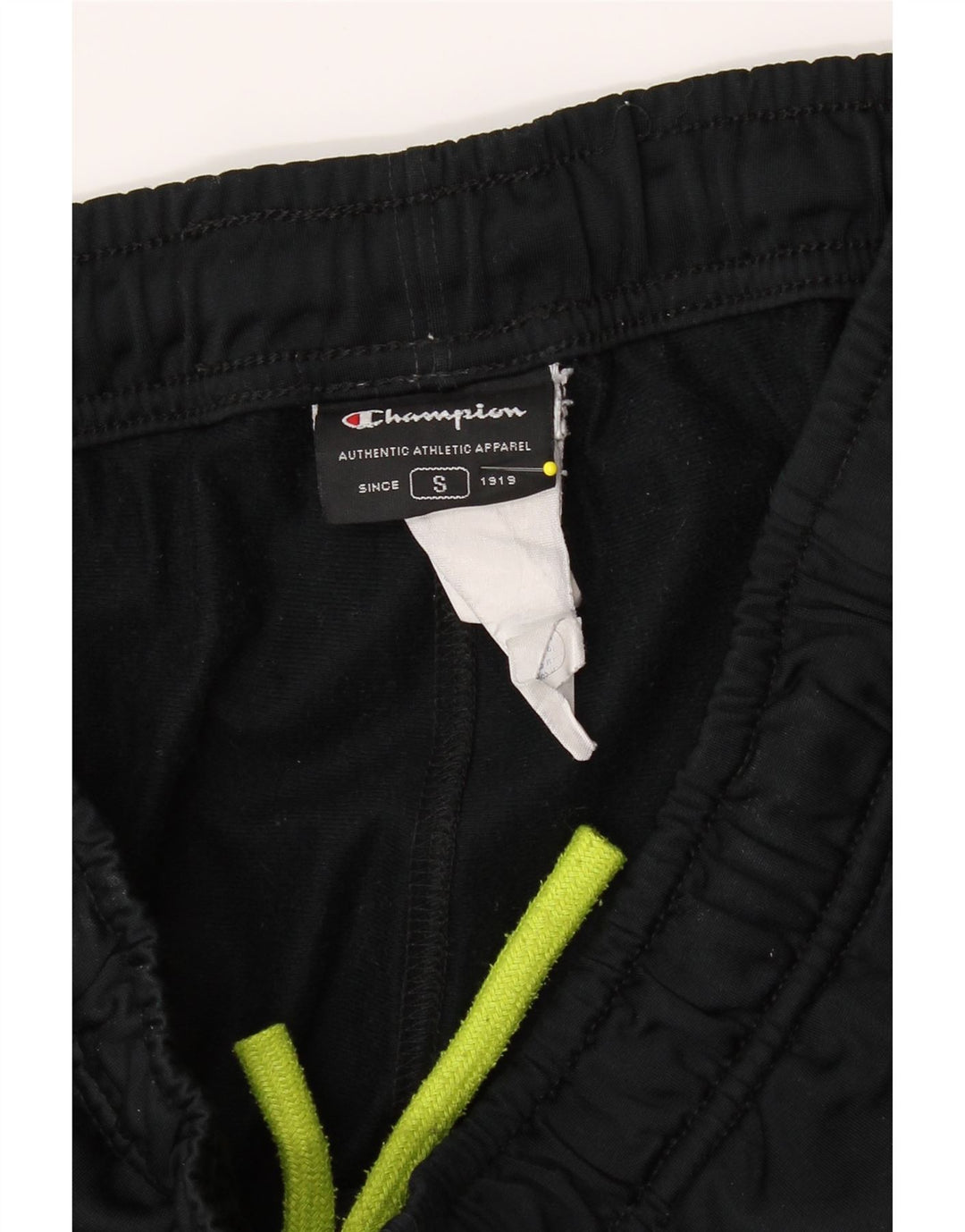 CHAMPION Mens Tracksuit Trousers Small  Black Polyester Vintage Champion and Second-Hand Champion from Messina Hembry 