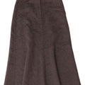 Gonna lunga a trapezio da donna Zara piccola W28 in lana grigia