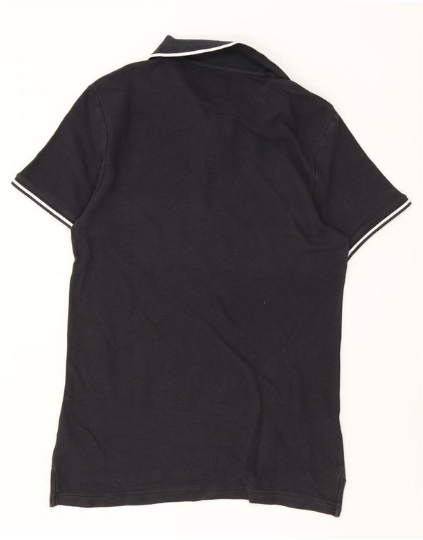 Polo Nike da uomo in cotone a righe nere medie
