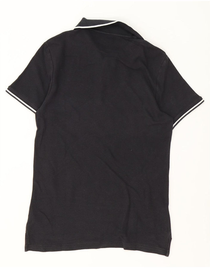Polo Nike da uomo in cotone a righe nere medie