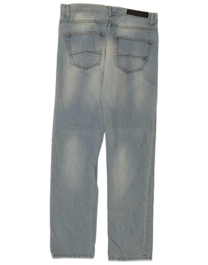 Jeans slim da uomo Zara EU 42 Large W32 L31 Cotone blu