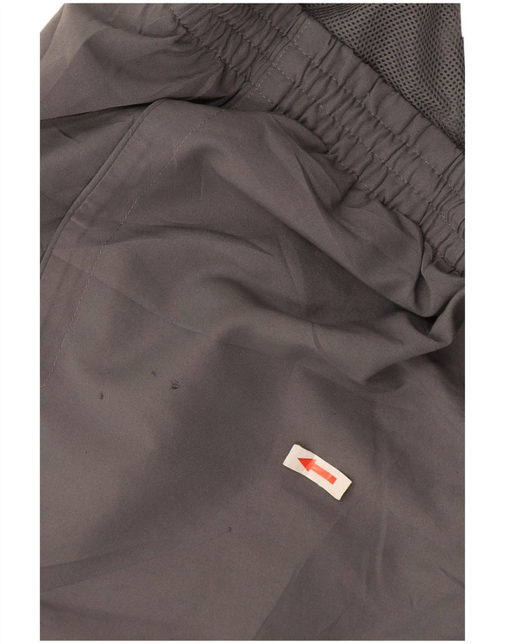 Pantaloncini sportivi Adidas da uomo in poliestere grigio medio