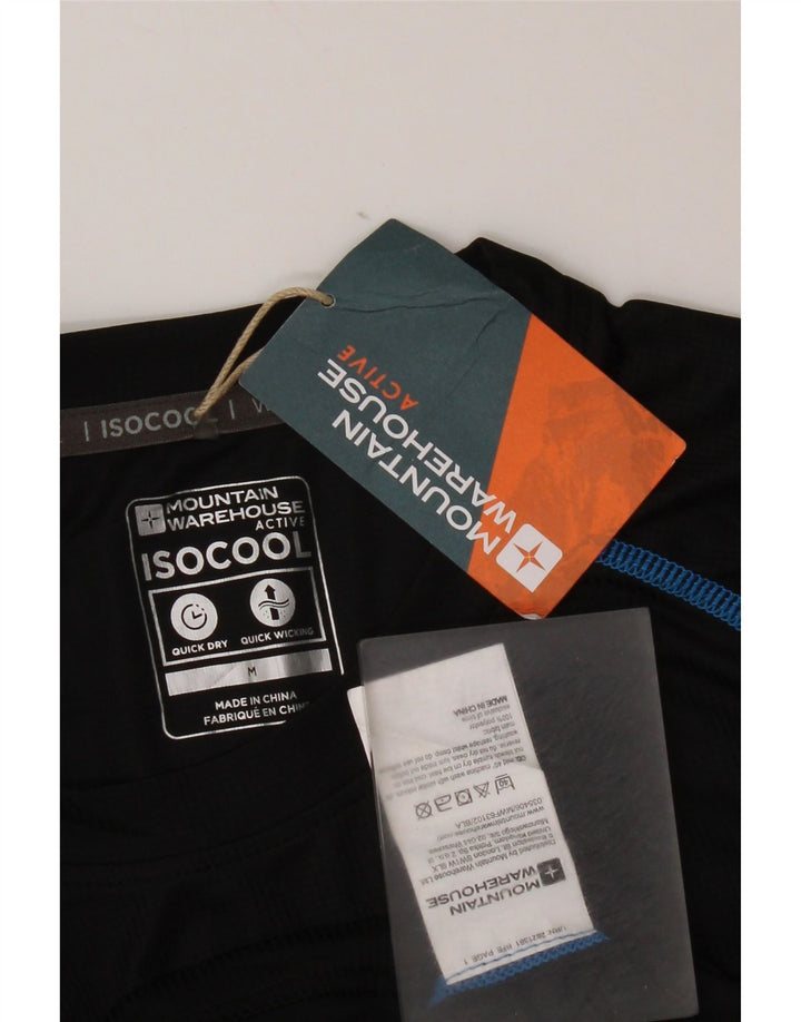 T-shirt da uomo Mountain Warehouse Top in poliestere nero medio