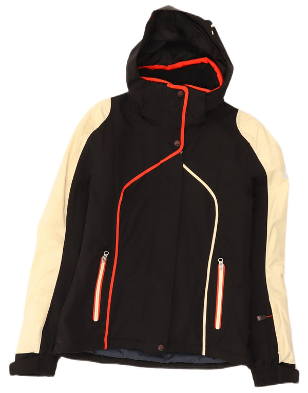 Giacca da sci con cappuccio da donna On the Edge IT 44 Medium Black Colourblock