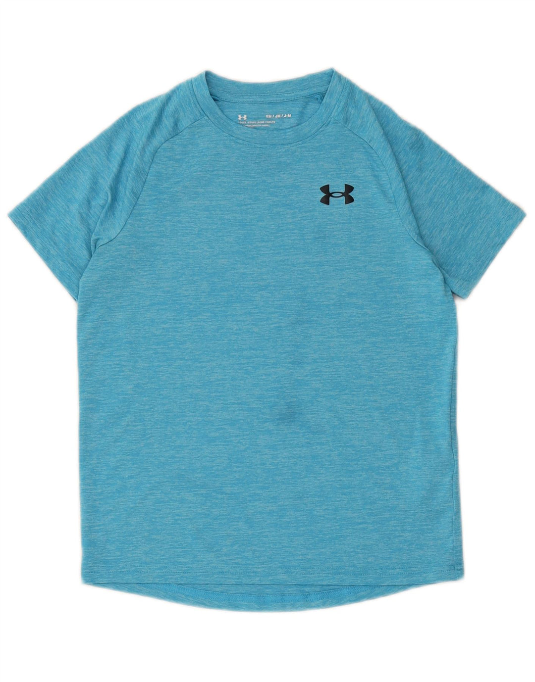 Maglietta da ragazzo Under Armour Top 9-10 anni in poliestere screziato blu medio
