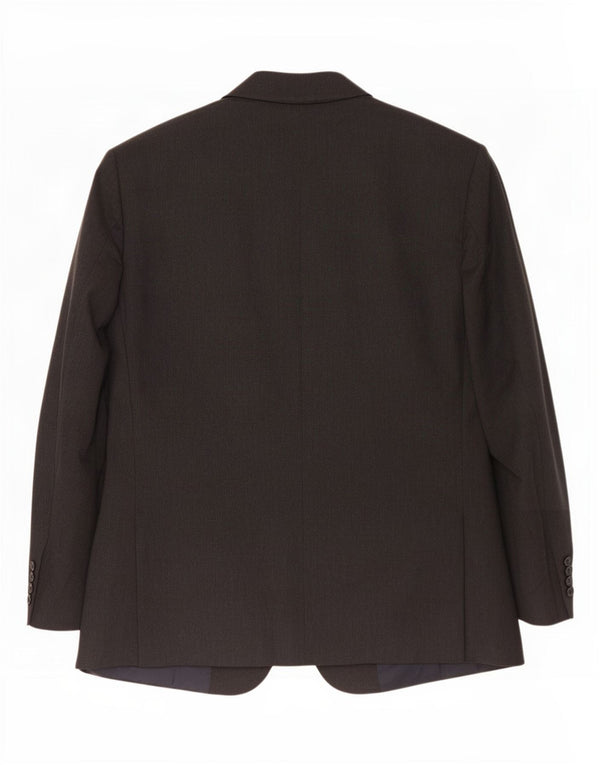 Giacca blazer a 2 bottoni Marks & Spencer da uomo UK 48 XL poliestere grigio