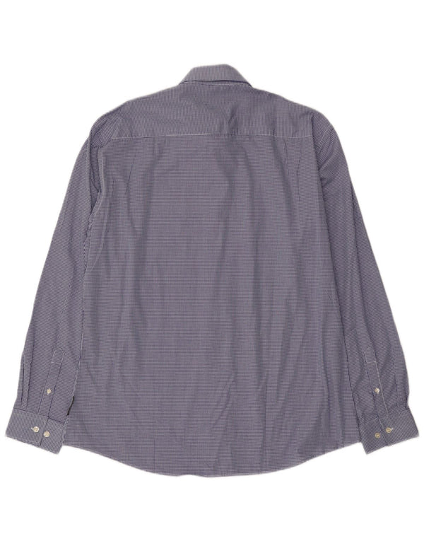 Camicia da uomo French Connection XL in cotone a quadretti blu