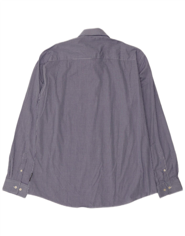 Camicia da uomo French Connection XL in cotone a quadretti blu
