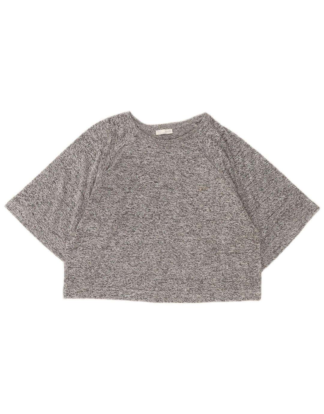 T-shirt corta da donna Zara UK 14 grigio medio screziato