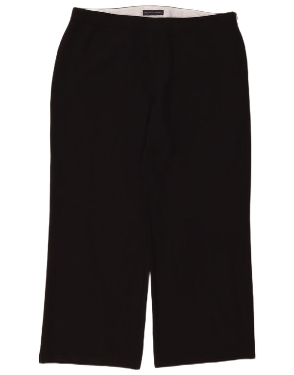 Pantaloni da abito dritti da donna Marks & Spencer UK 18 XL W40 L30 Neri
